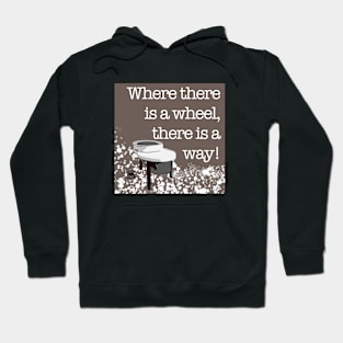 Wheel Way on Tan Hoodie